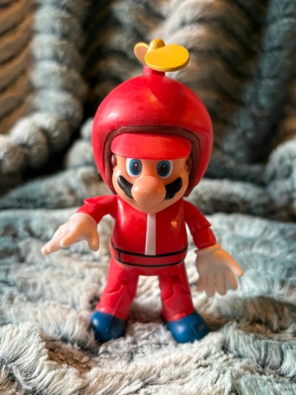 Jakks Pacific World of Nintendo Propeller Mario Action Figure 2.5" / 3" Mini Toy